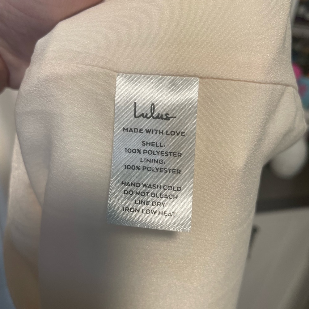 Lulu's Ivory Satin Slip Mermaid Gown - Picture 13 of 16